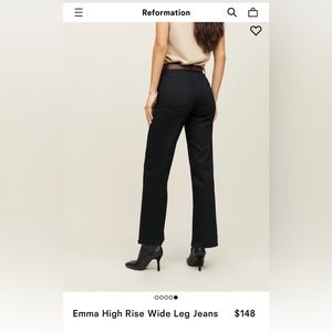 NEW WITH TAGS - Reformation High Rise Wide Leg Jeans